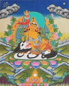 Jambala Thangka Buddhismus Ölgemälde